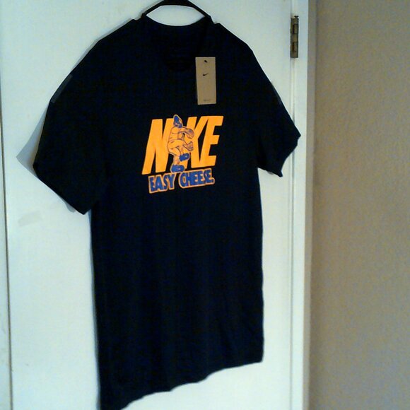 NEW NIKE Dri-FIT BASEBALL "Easy Cheese Tee" MEN'S BLACK T-SHIRT SMALL HF6222-010 - Picture 4 of 6